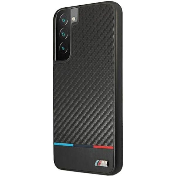 Coque BMW Samsung Galaxy S22+ S906  noir M Collection Triangles