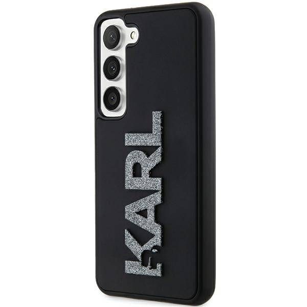 Coque Karl Lagerfeld KLHCS23M3DMBKCK Samsung Galaxy S23+ S916 noir hardcase 3D Rubber Glitter Logo