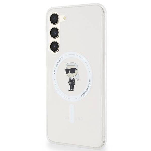 Case Karl Lagerfeld KLHMS24MHFCKNOT Samsung Galaxy S24+ S926 transparent hardcase IML Ikonik MagSafe