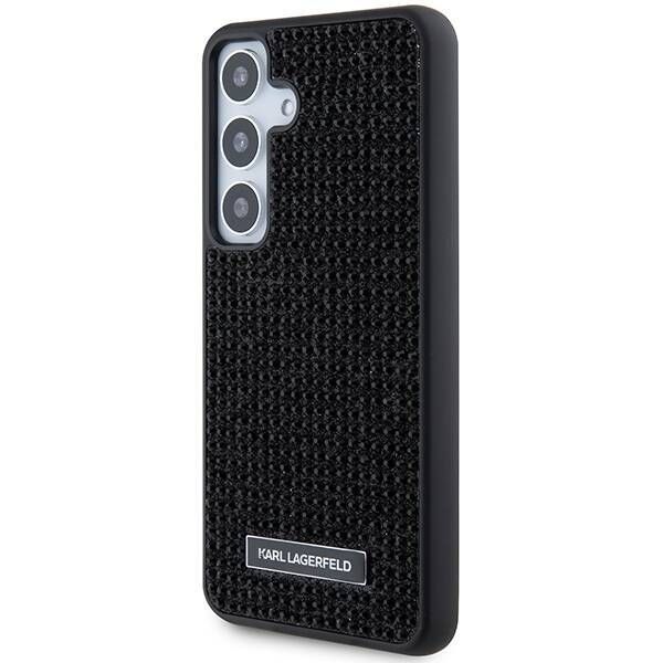 Coque Karl Lagerfeld KLHCS24MHDSPRK Samsung Galaxy S24+ S926 hardcase noir Rhinestone Metal Logo