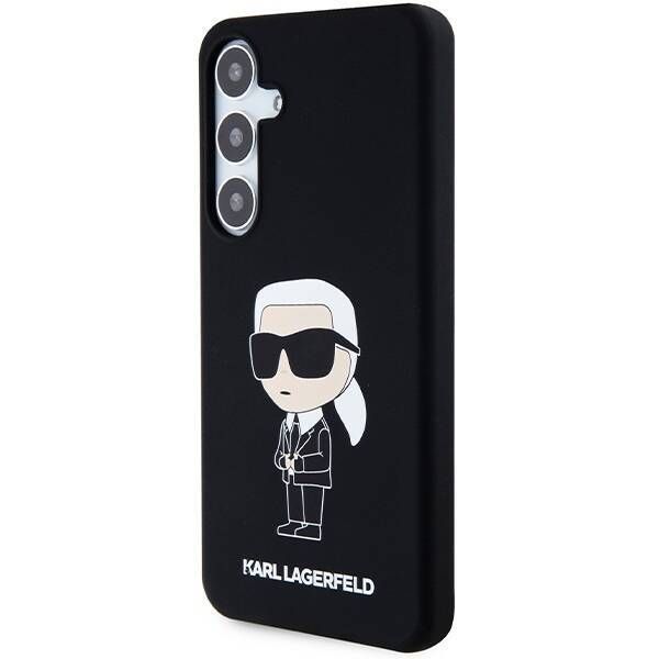 Coque Karl Lagerfeld KLHCS24MSNIKBCK Samsung Galaxy S24+ S926 hardcase noir Silicone Ikonik