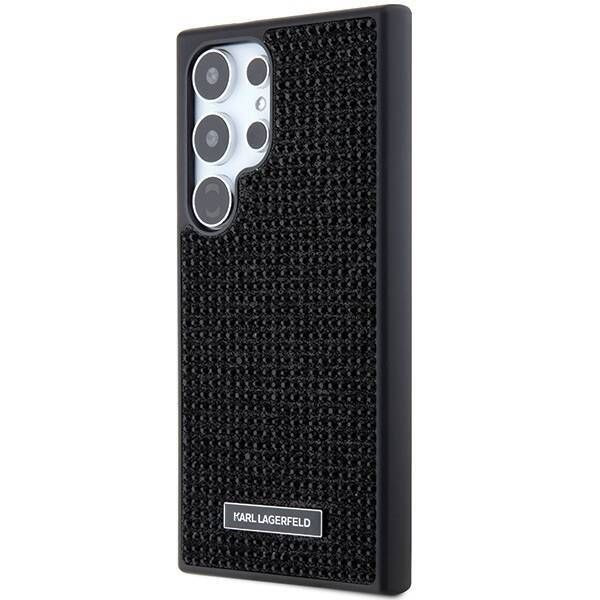 Coque Karl Lagerfeld KLHCS24LHDSPRK Samsung Galaxy S24 Ultra S928 hardcase noir Rhinestone Metal Logo