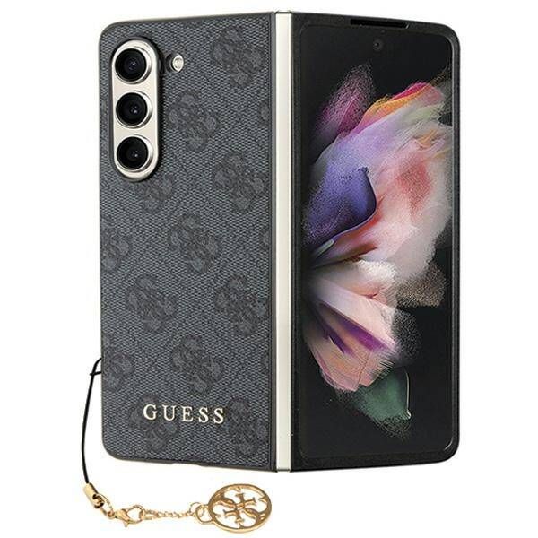 Coque Guess Samsung Galaxy Z Fold5 gris hardcase 4G Charms Collection
