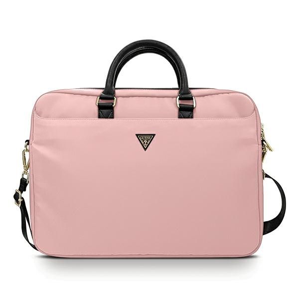 Bag Guess GUCB15NTMLLP 16" pink Nylon Triangle Logo