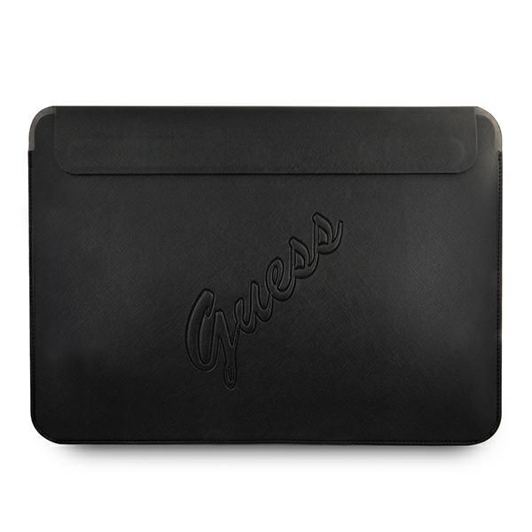 Housse Guess GUCS13PUSASBK 13" noir Saffiano Script