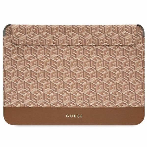Housse Guess GUCS14HGCFSEW 14" marron GCube Stripes