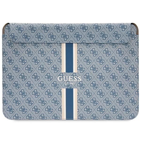 Housse Guess GUCS14P4RPSB 14" bleu 4G Printed Stripes