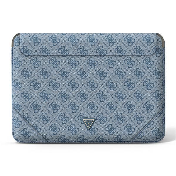 Housse Guess GUCS14P4TB 14" bleu 4G Uptown Triangle logo