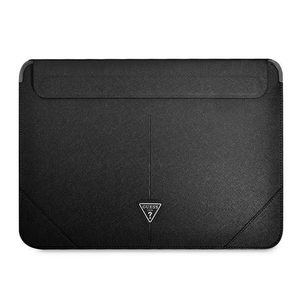 Housse Guess GUCS14PSATLK 14" noir Saffiano Triangle Logo