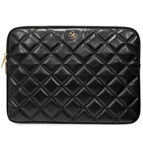 Housse Guess GUCS14ZPSQSSGK 14" noir Quilted 4G