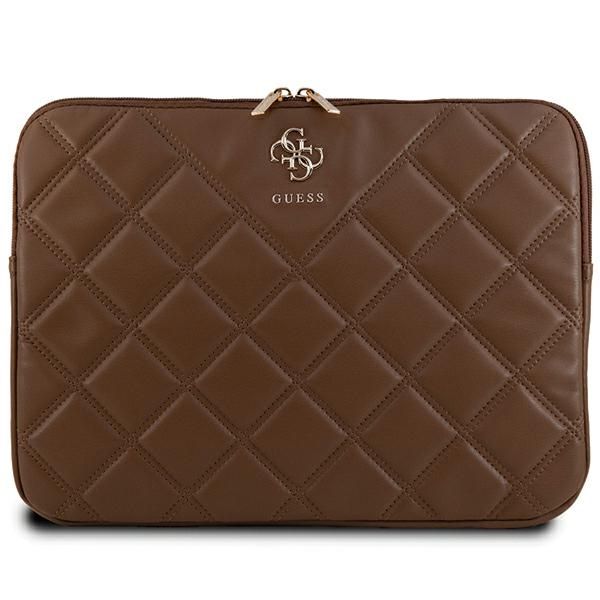 Housse Guess GUCS14ZPSQSSGW 14" marron Quilted 4G