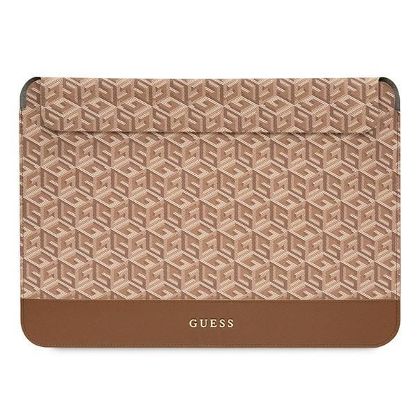 Housse Guess GUCS16HGCFSEW 16" marron GCube Stripes