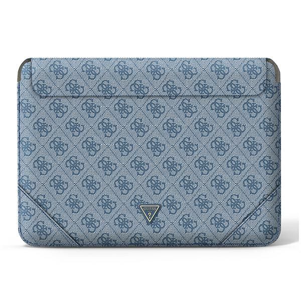 Housse Guess GUCS16P4TB 16" bleu 4G Uptown Triangle logo