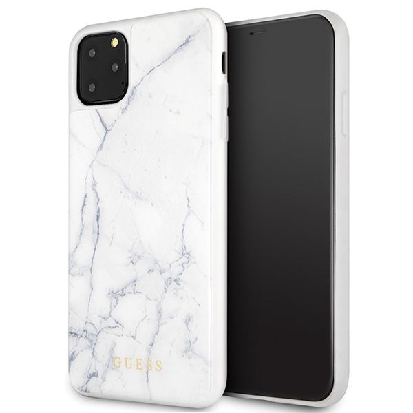 Coque Guess GUHCN65HYMAWH iPhone 11 Pro Max white Marble