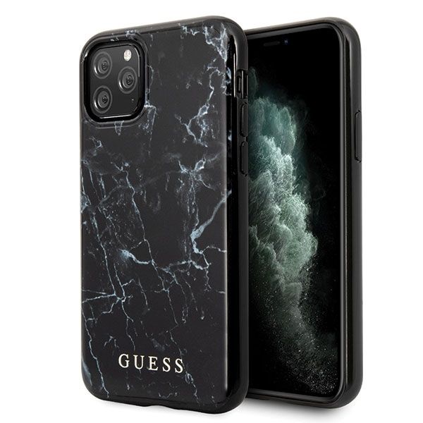 Coque Guess GUHCN65PCUMABK iPhone 11 Pro Max black Marble