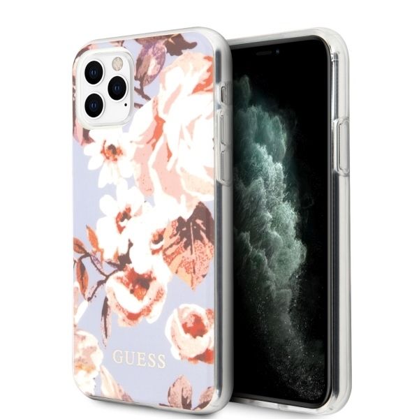 Coque Guess GUHCN65IMLFL02 iPhone 11 Pro Max lilac N°2 Flower Collection