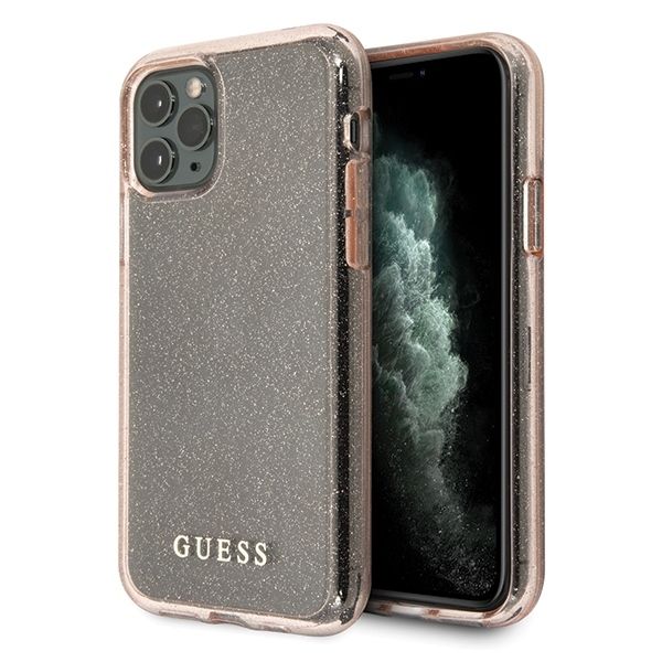 Coque Guess GUHCN65PCGLPI iPhone 11 Pro Max pink hard case Glitter
