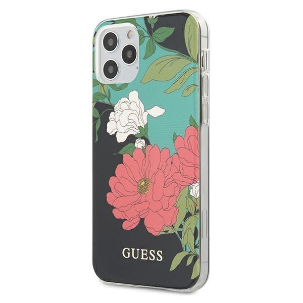 Coque Guess GUHCP12LIMLFL01 iPhone 12 Pro Max 6,7" black N°1 Flower Collection