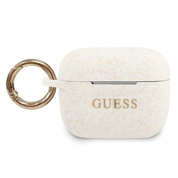 Coque Guess GUACAPSILGLWH AirPods Pro cover white Silicone Glitter