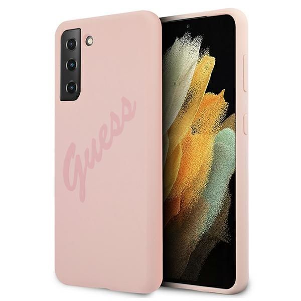 Case Guess GUHCS21MLSVSPI S21+ G996 pink hardcase Script Vintage
