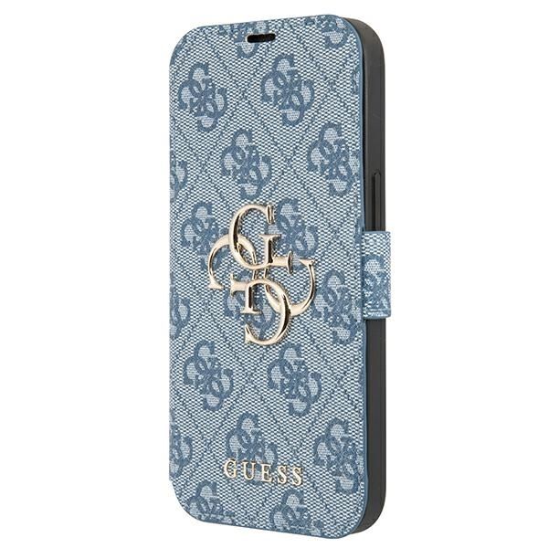 Coque Guess GUBKP13X4GMGBL iPhone 13 Pro Max 6,7" blue book 4G Big Metal Logo