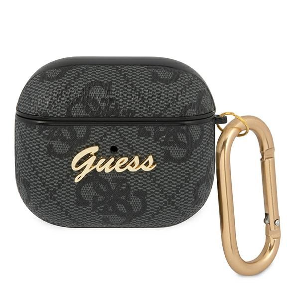 Coque Guess GUA34GSMK AirPods 3 cover grey 4G Script Metal Collection