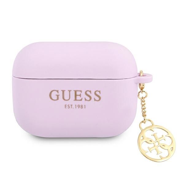 Coque Guess GUAPLSC4EU AirPods Pro cover purple Charm 4G Collection