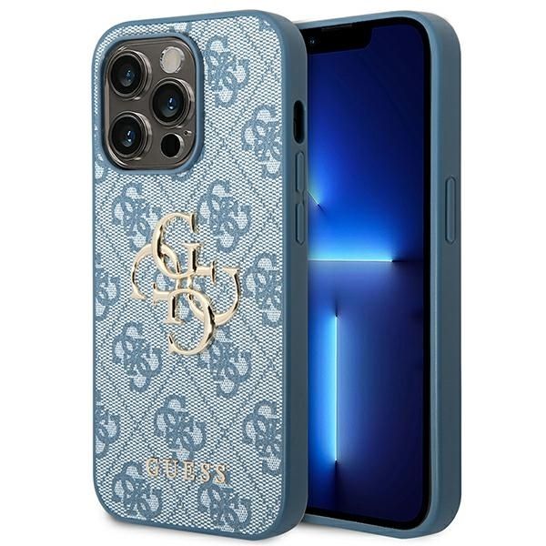 Coque Guess GUHCP14X4GMGBL iPhone 14 Pro Max 6,7" blue hardcase 4G Big Metal Logo