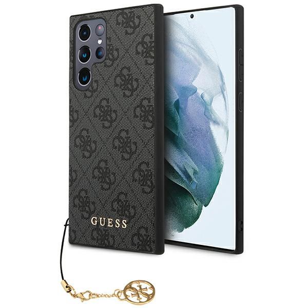 Coque Guess GUHCS23LGF4GGR S23 Ultra S918 grey hardcase 4G Charms Collection