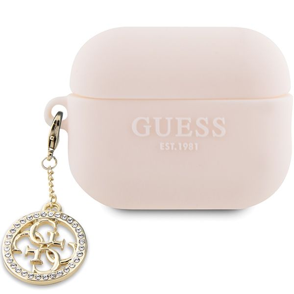 Coque Guess GUAP23DSLGHDP AirPods Pro 2 (2022/2023) cover pink 3D Rubber 4G Diamond Charm