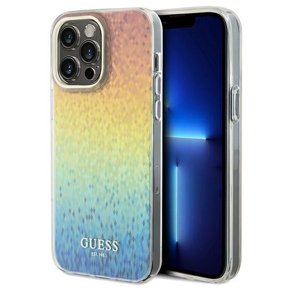 Coque Guess GUHCP13LHDECMI iPhone 13 Pro / 13 wielokolorowy hardcase IML Faceted Mirror Disco Iridescent