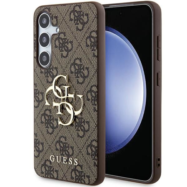 Coque Guess GUHCSA554GMGBR A55 A556 brown hardcase 4G Big Metal Logo