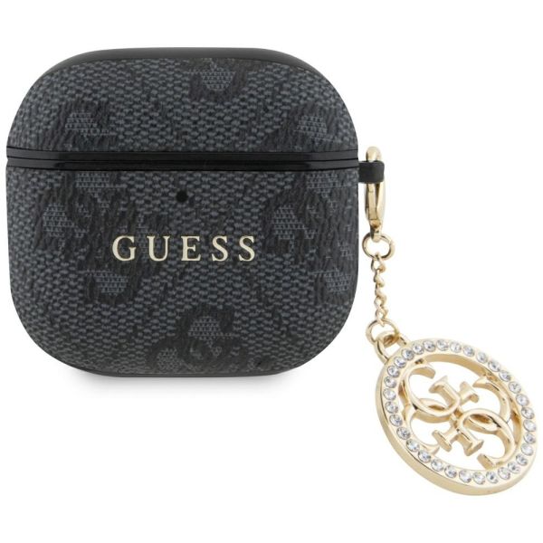 Coque Case Guess 4G Strass Charm for AirPods 4 black