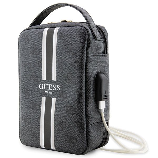 Sac Guess GUHBP4RPSK Organizer noir 4G Printed Stripes