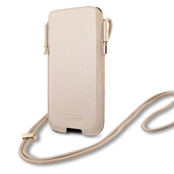 Pochette Guess GUHCP12MSAPSLG 6,1" or Saffiano