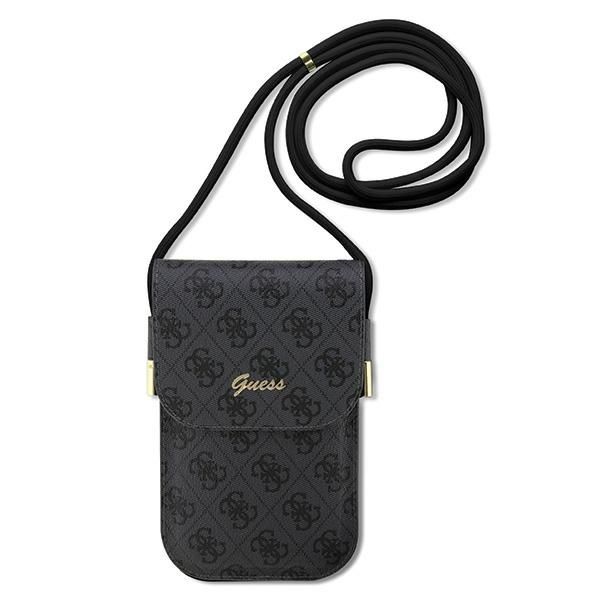 Pochette Guess GUOWBP4SNSK noir 4G Metal Script Logo