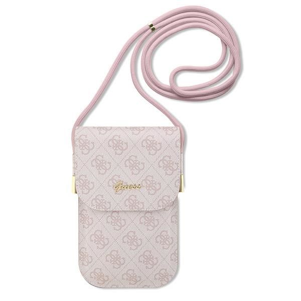 Pochette Guess GUOWBP4SNSP rose 4G Metal Script Logo