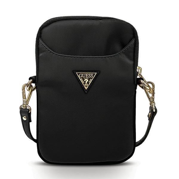 Sac Guess GUPBNTMLBK noir Nylon Triangle Logo