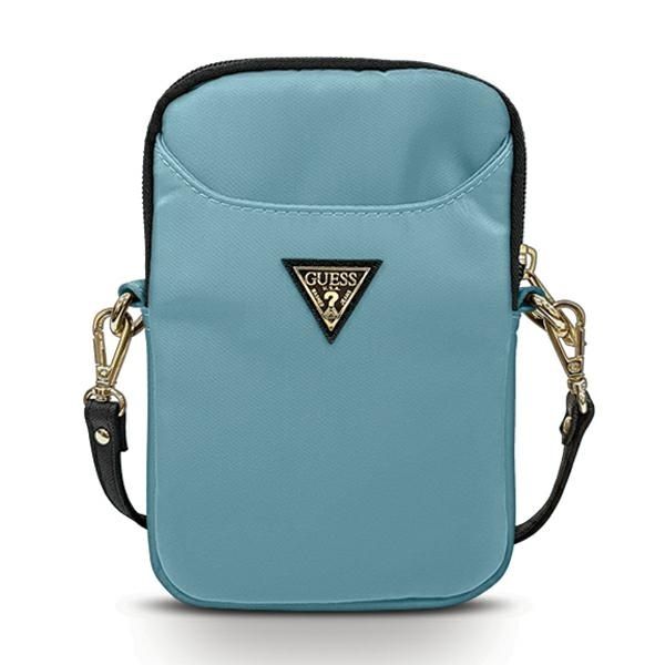 Sac Guess GUPBNTMLLB bleu Nylon Triangle Logo
