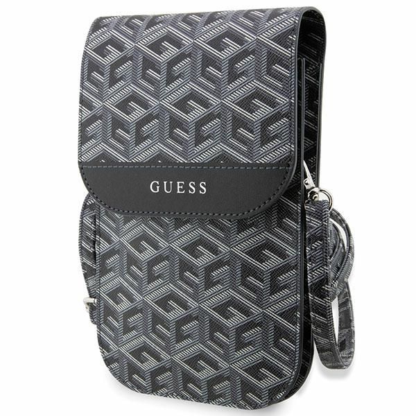 Pochette Guess GUWBHGCFSEK noir GCube Stripe