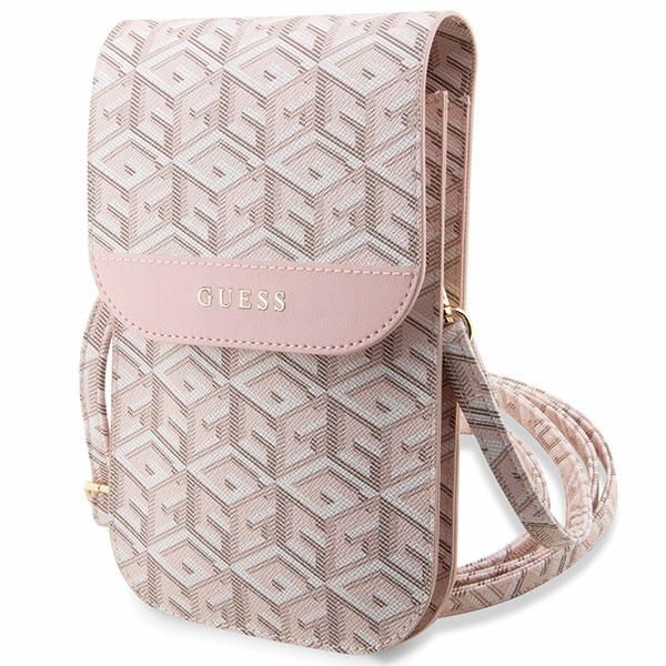 Pochette Guess GUWBHGCFSEP rose GCube Stripe