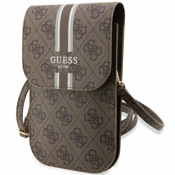 Pochette Guess GUWBP4RPSW marron 4G Stripes