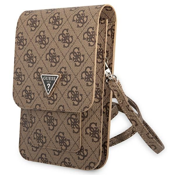 Pochette Guess GUWBP4TMBR marron 4G Triangle