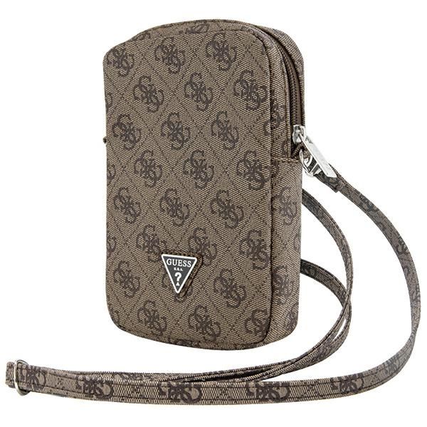 Pochette Guess GUWBZP4GFTSW marron Zip 4G Triangle