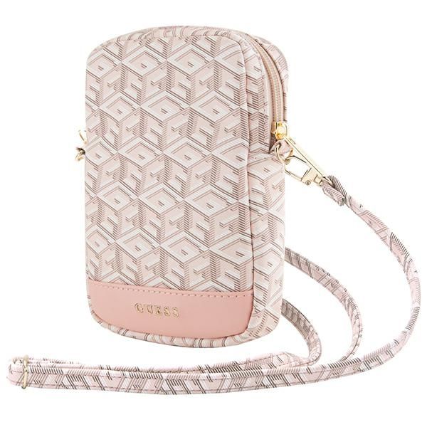 Pochette Guess GUWBZPGCSPGP rose Zip GCube Bottom Stripe