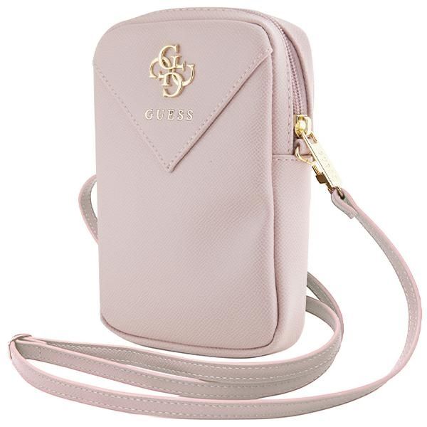 Pochette Guess GUWBZPGSTEGP rose Zip Triangle 4G