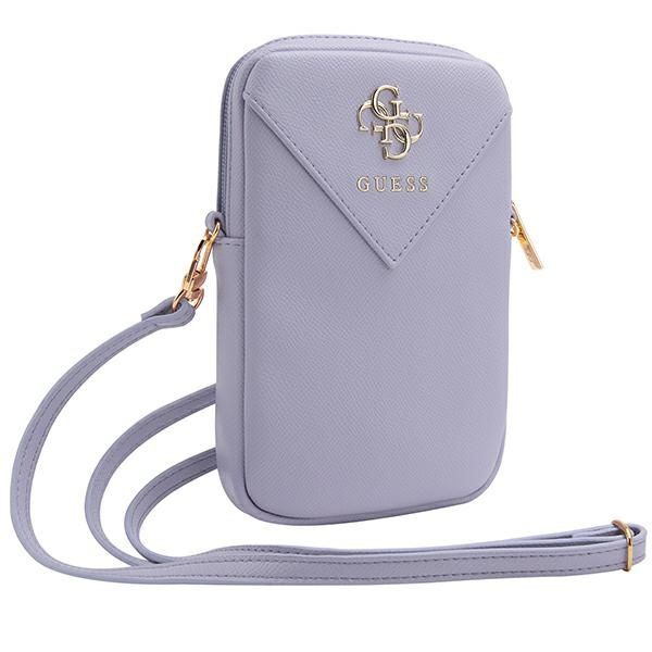 Pochette Guess GUWBZPGSTEGU violet Zip Triangle 4G