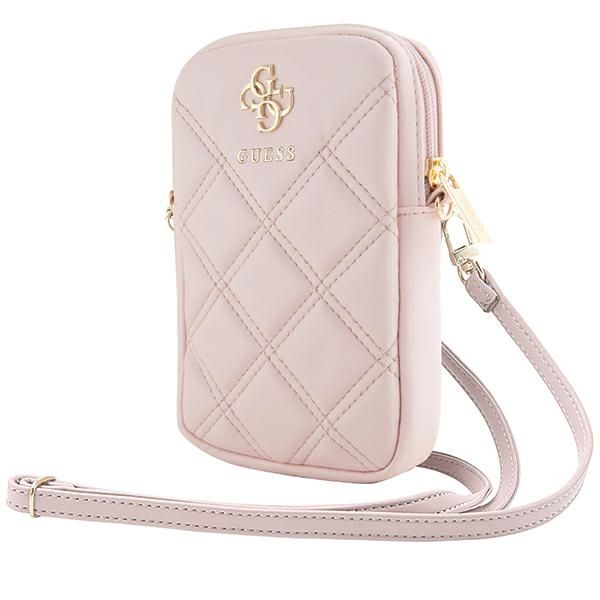 Pochette Guess GUWBZPSQSSGP rose Zip Quilted 4G