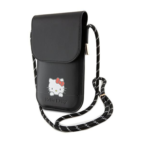 Pochette Hello Kitty HKOWBSKCDKK noir Leather Daydreaming Cord