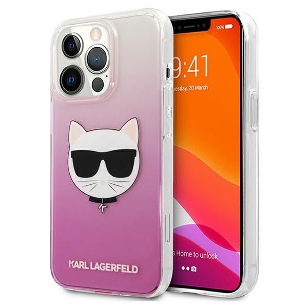 Coque Karl Lagerfeld KLHCP13XCTRP iPhone 13 Pro Max 6,7" hardcase pink Choupette Head
